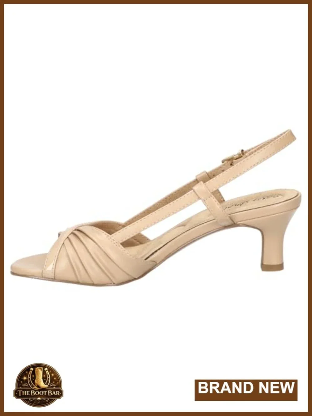 Easy Street Delite Women's Heeled Sandals Kitten Heel Open Toe Slingback Dressy